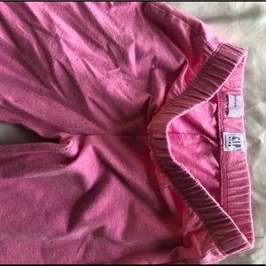 GAP girls pink and sparkle leggings